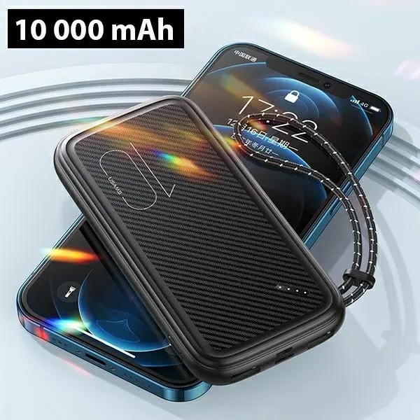 фото Внешний аккумулятор (пауэрбанк) Usams PB56 10000mAh 10W Black (10KCD15101)