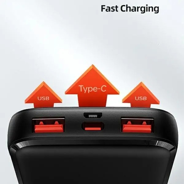 фото Внешний аккумулятор (павербанк) Usams PB58 10000mAh 22.5W Black (10KCD16101)