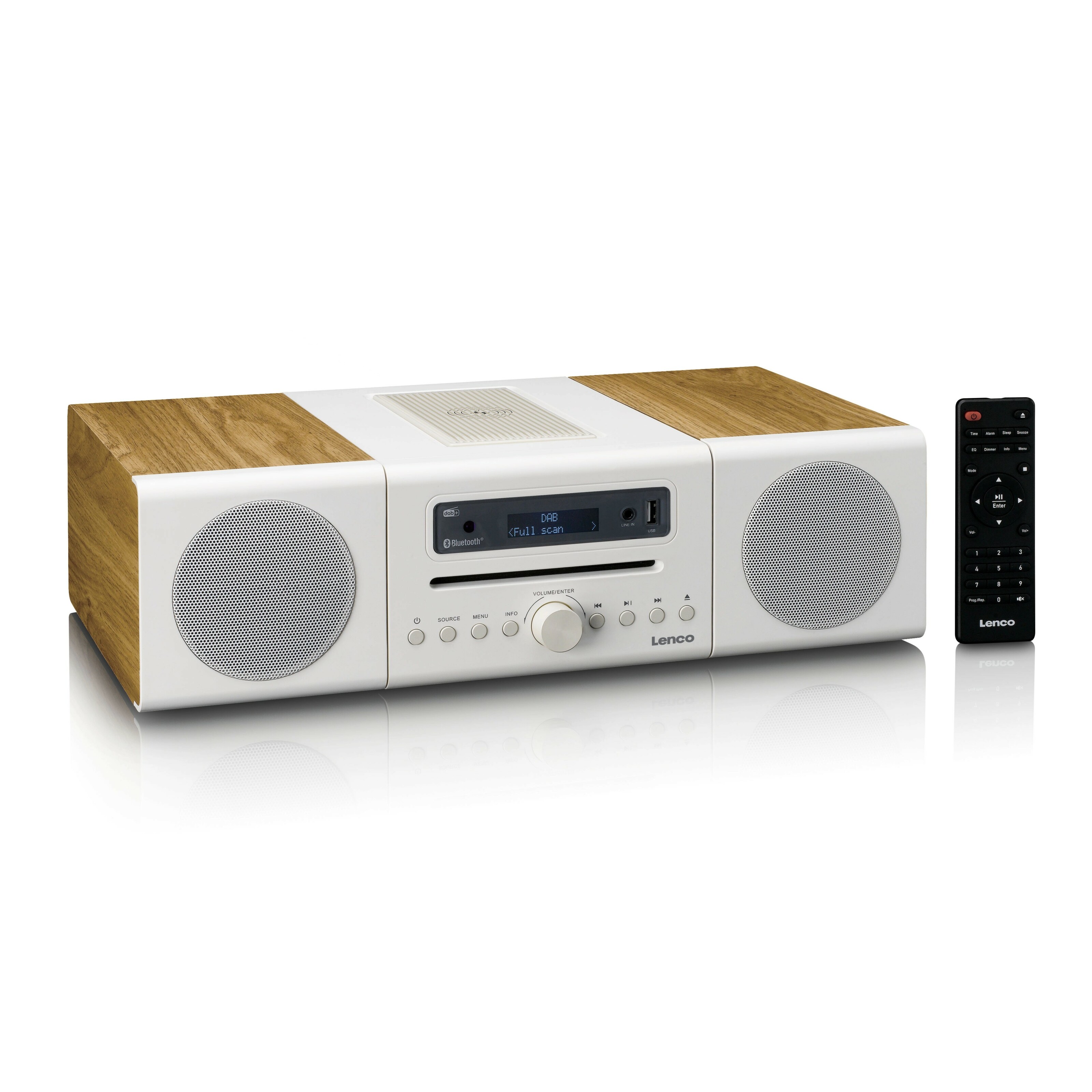 фото Музичний центр Lenco MC-375WHWD 1