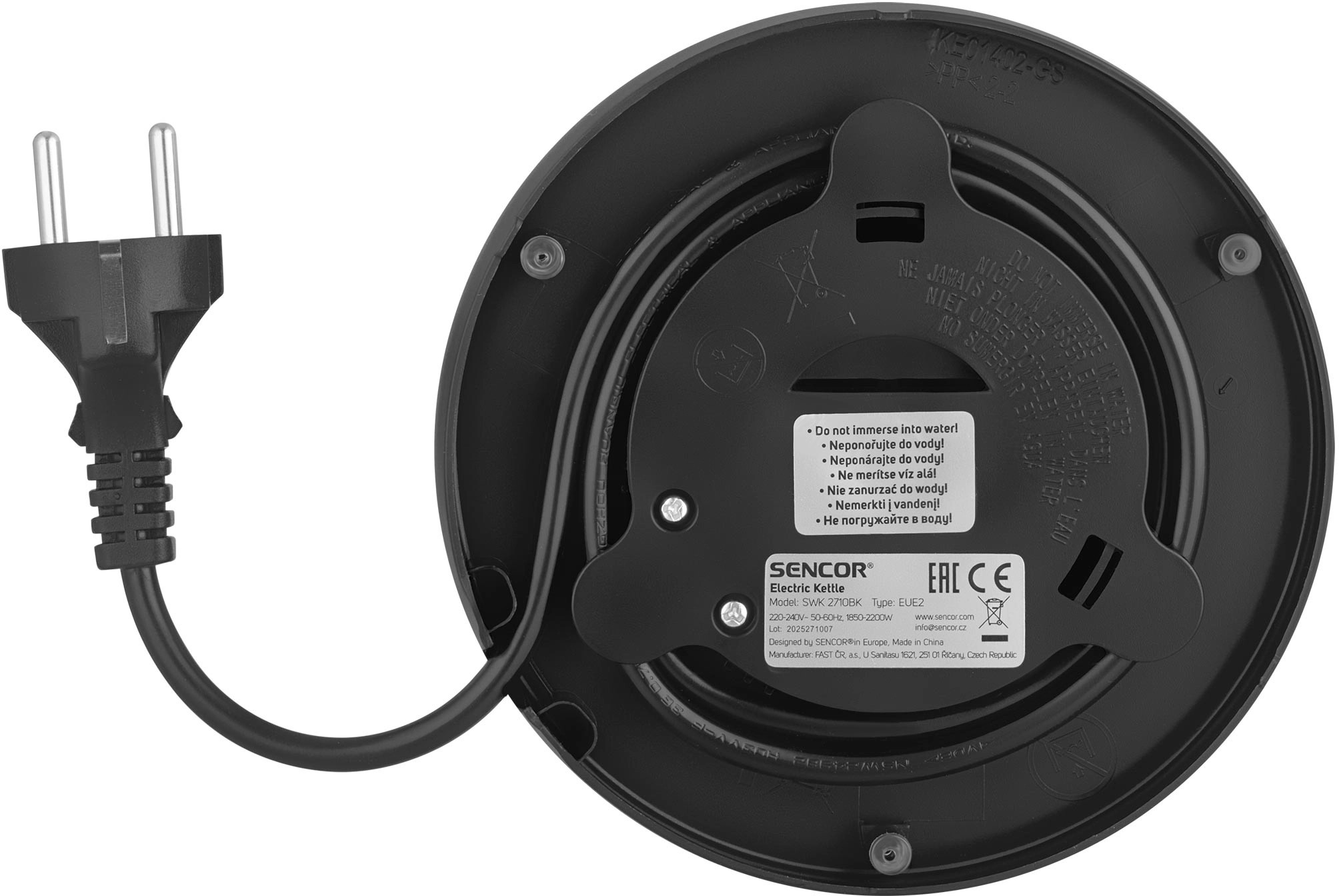 фото Електрочайник Sencor SWK 2710BK 3