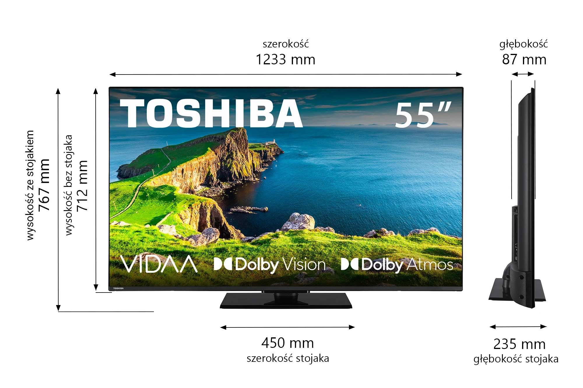 фото Телевізор Toshiba 55UV3F63DG